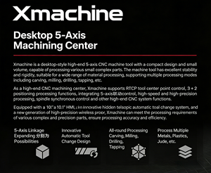 Centre d'usinage automatique Xhorse3D Maker Xmachine Xm 100 5 axes, garantie 1 an, USB, aluminium - Product Image 5