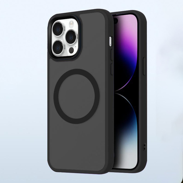 For iPhone 16 Magnetic Case Frosted Wireless Charging Magnetic Phone Case Cove for iPhone 16 15 14 Pro Max 16 15 Plus