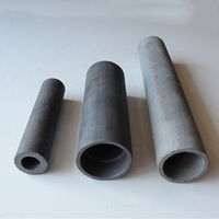 Tube en céramique de carbure de silicium (SiC) réfractaire, lié par réaction, fritté, de haute pureté et résistant aux hautes températures industrielles