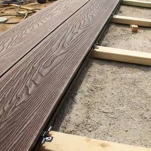 Terrace Board Outdoor WPC Flooring Decks <b>Garden</b> <b>Landscape</b> 3D Embossing Wood Grain <b>Decking</b> - Product Image 3