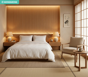 Ensemble de meubles de chambre d'hôtel en bois massif moderne, solution tout-en-un, style resort, chambre de luxe 5 étoiles personnalisée - Product Image 1