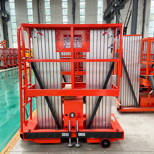 Plataforma de Trabajo Aérea de Aleación de Aluminio de Doble Mástil con Capacidad de 12 m y 200 kg, con Barandilla de Protección - Product Image 5