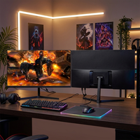 Monitor para Juegos de 24 Pulgadas, 180Hz, 1ms, Luz Azul Baja, Sin Parpadeo, IPS, Altavoces Integrados, 100% SRGB, Relación de Contraste 1000:1