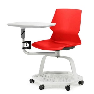 Chaise d'entraînement au design moderne avec tablette d'écriture, mobilier scolaire en plastique pour la maison, le bureau, le salon, l'hôpital et l'extérieur - Product Image 4