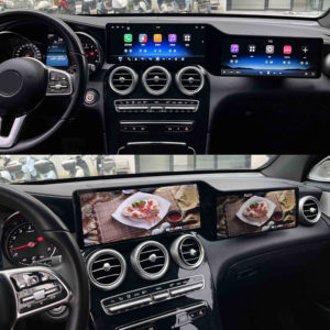 วิทยุติดรถยนต์ระบบ Android 13 หน้าจอคู่ ขนาด 12.3 นิ้ว พร้อม GPS และ CarPlay สำหรับรถยนต์ Mercedes Benz C GLC Class W205 ปี 2015-2022 ระบบ NTG 5.0 5.5 6.0 - Product Image 5