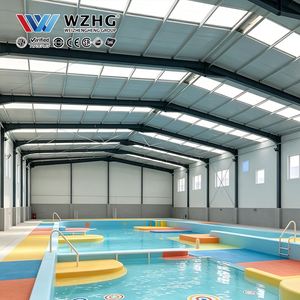 Estructuras de Acero para Piscinas en Instalaciones Deportivas Cubiertas que Apoyan el Fitness Acuático e la Enseñanza de Natación en Grupo - Product Image 1