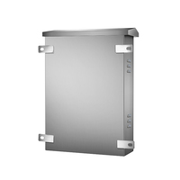 Boîtier de distribution mural photovoltaïque en acier inoxydable IP54 de haute qualité, finition argent mat, boîtier électronique