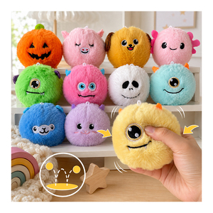Lot de 12 sphères rebondissantes moelleuses pour le bureau, jouets anti-stress en forme de créatures mignonnes, compagnons de bureau, collection de cadeaux pour événements - Product Image 6