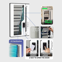 Armoire de charge murale Y2 Power STN à 8 baies pour tablettes, étanche, avec clavier, charge rapide iPad PD40W, casier de stockage pour hôpitaux