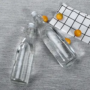 2023 Techome Glassware 33.75 Oz 1L Swing Top garrafa de vidro com tampas herméticas para vinagre de óleo Bebidas Liquor Água