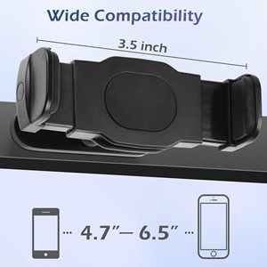 Soporte Ajustable Portátil para Teléfono Móvil, Color Negro, para Golf y Entrenamientos en el Gimnasio, Soporte para Teléfono Celular en el Campo de Golf - Product Image 3