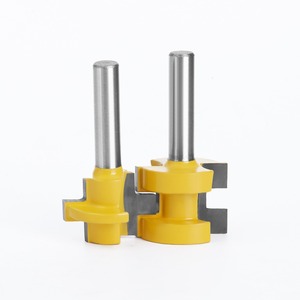 Lot de 2 fraises à rainurer pour le travail du bois, fraises à tenon 8 mm (1/4 pouce), mini fraises à languette et rainure pour outils de menuiserie - Product Image 4