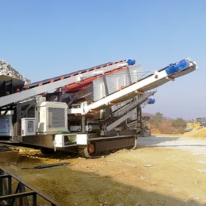 China Stone Rock Mobile Small Diesel Engine Jaw Crusher Machine