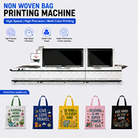Nueva Impresora Plana de Inyección de Tinta UV de Una Sola Pasada Bonuoma para Bolsas y Etiquetas Personalizadas No Tejidas, Alta Velocidad y Flexibilidad, 40-60 piezas/min