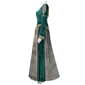 Disfraz de Princesa Fiona de <span class=keywords><strong>Shrek</strong></span> para Mujer, Vestido Largo Verde o Peluca DONG-002 - Product Image 3