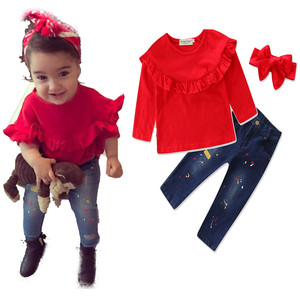 Conjuntos de Pantalones para Bebés, Ropa para Niñas, Traje de Mezclilla a la Moda, Fabricante de Ropa - Product Image 3