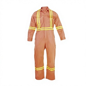 Combinaison de sécurité réfléchissante, ignifuge, antistatique, respirante en coton pour atelier, usine, construction, protection - Product Image 1