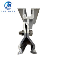 Pince de fixation solaire en aluminium haute résistance, support photovoltaïque durable pour projets d'installation de panneaux solaires sur toiture