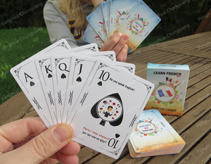 Cartes à jouer personnalisées Apprendre le <span class=keywords><strong>français</strong></span> Cartes éducatives - Product Image 3