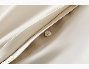 Women's Summer Short Sleeve Shirt Straight Leg <b>Pants</b> Satin Casual <b>Pants</b> 2 Piece Set Fashion - Product Image 6