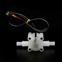 Débitmètre chimique pour eau acide ZQ-02 OD9MM, capteur de débit PVDF personnalisé avec joint FKM 0,3-8L/min pour équipement de mélange d'engrais