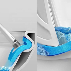 Soporte de plástico para baño independiente para el hogar, limpiador de cepillo para inodoro desechable para limpieza de baño - Product Image 6