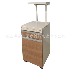 Mesa de Noche Móvil para Hospital, de Plástico ABS, Dos Niveles, Resistente, para Salas de Hospital y Residencias de Ancianos - Product Image 1