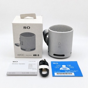 XB100 Altavoz Inalámbrico Portátil con Cordón para Colgar, para Exteriores, Camping, Emergencias, Bajos Potentes, Caja de Sonido Resistente de Plástico con Batería - Product Image 1