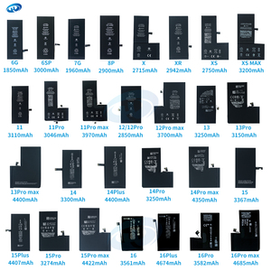 Nhà máy OEM điện thoại di động pin cho iPhone 5 6G 6SP 7G 8p x XS XR xsmax 11 12 13Pro 14 15 16 Pro Max pin kỹ thuật số - Product Image 1