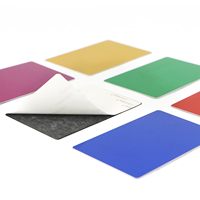 Vente en gros de plaques en aluminium pour gravure laser 86*54 mm, épaisseur 0,2 mm, cartes de visite en métal VIP, logo personnalisé sur le dos
