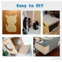 Nouvel Arrivage Griffoir Mural pour Chat DIY, Tapis d'Escalade Modulable Auto-Adhésif, Tapis à Griffer