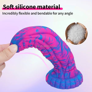 SacKnove Silicone liquide dégradé de couleur vissage gros cul <span class=keywords><strong>Fist</strong></span> perles anales pénis extraterrestre jouet sexuel monstre godes pour femmes Gay - Product Image 2