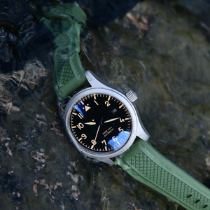 JUELONG Summit FKM Gummi armbänder mit Schnell verschluss Uhren armbänder Slide Keeper Armband Wasserdicht 20mm 22mm - Product Image 1