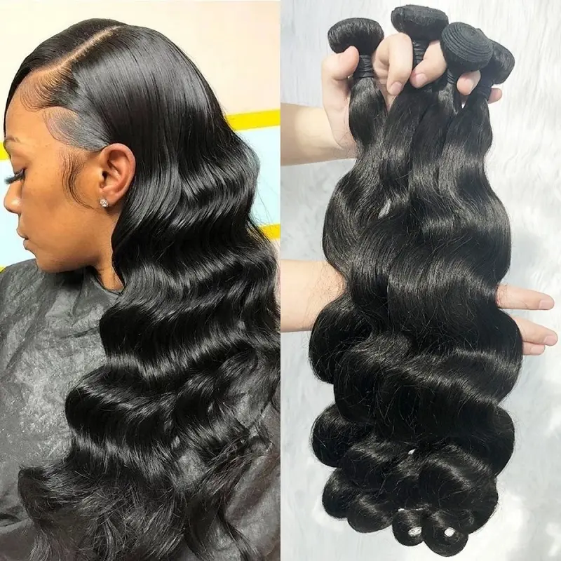 ISEE Hair Body Wave Weaves Brasilia nisches Echthaar Bündel Raw Virgin Cuticle Aligned Hair Extensions & Perücken Anbieter