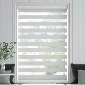 Cortinas zebra automáticas 100% poliéster persianas elétricas e persianas inteligentes motorizadas para janelas zebra roller