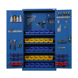 Armoire à outils en fer robuste GGlobal, double porte épaissie, rangement multifonctionnel avec 4 tiroirs, provenant de Guangdong, Chine - Product Image 1