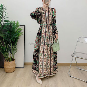 Abito Musulmano Elegante e alla Moda, Taglie Forti, Abbigliamento Islamico Personalizzato, Abaya con Strass per Donna, Vendita all'Ingrosso - Product Image 6