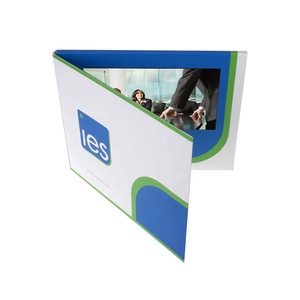 Personalizzato 7 pollici LCD nuovo Video Brochure card per <span class=keywords><strong>presentazioni</strong></span> lettore di pubblicità digitale 7 pollici schermo Video di saluto