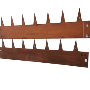 Bordure de jardin rectangulaire de luxe Sunsbuild en acier Corten couleur rouille, robuste, avec piquets, personnalisable - Product Image 2