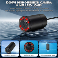 Détecteur de poisson 1080P 4.3 ''écran caméra de pêche sous-marine 30M lumière infrarouge plus profond visuel poisson pêche Finder en direct en gros