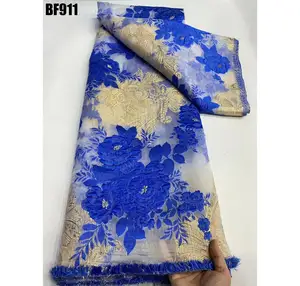 Venta al por mayor Bazin riche getzner africano Damasco jacquard brocado telas para vestidos de boda ropa y accesorios