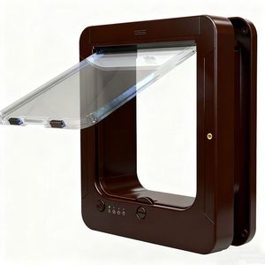 Умная дверь для домашних животных с дистанционным управлением RFID & Microchip активированная дверь для кошек для внутреннего наружного использования дома для домашних животных - Product Image 3