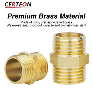10 Stück Messing Gewindeanschluss BSP G1/8 G1/4 G3/8 G1/2 Innen Außengewinde Rohrverbinder - Product Image 3