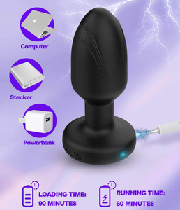360 parpadeante 10 frecuencia vibrador Sexy adulto juguete sexual para hombres y mujeres remoto LED luz <span class=keywords><strong>Anal</strong></span> Plug - Product Image 5
