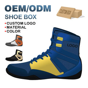 Nouveau modèle Chaussures de lutte professionnelles en cuir de haute qualité pour hommes Chaussures de sport respirantes pour femmes été hiver Prix de gros bon marché - Product Image 3