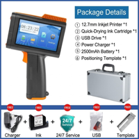 Imprimante à jet d'encre portable en aluminium M10S durable, machine de marquage et de codage portable