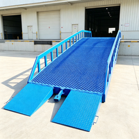 Pont de chargement et de déchargement hydraulique mobile, rampe de chantier mobile pour centre de distribution logistique