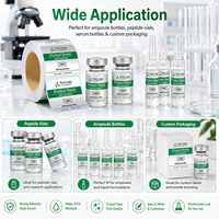 Autocollants personnalisés pour bouteilles 2ml 3ml 6ml, rouleau entier d'étiquettes pour flacons de médicaments, impression holographique, imperméables et résistants à l'eau