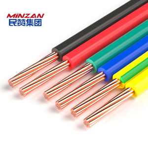 MiNZAN 1mm 1,5mm 2,5mm 4mm 6mm 1/BV 7 trenzado Solic Conductor de cobre Cable de construcción PVC aislamiento casa Cable eléctrico - Product Image 1