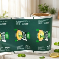 Rouleau de film plastique laminé BOPP thermoscellable avec logo personnalisé pour l'emballage de sachets de chips et autres aliments